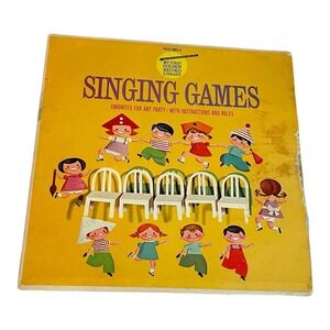 Vintage 1962 My First Golden Record Library Vol 8 Singing Games Vinyl LP BRC-V-8
